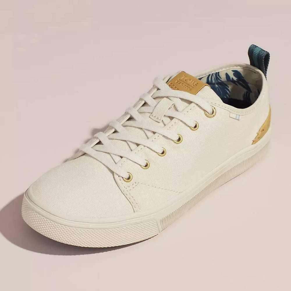 TOMS Canvas Sneakers with Striped Pull-Tab